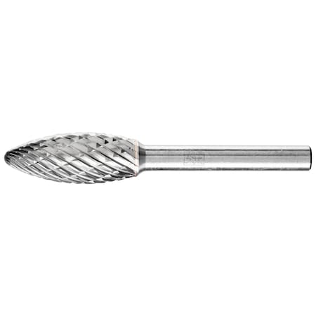 Pferd Carbide Bur - Flame, OMNI cut - 1/2" x 5/4" x 1/4" Shank - SH-5 28004